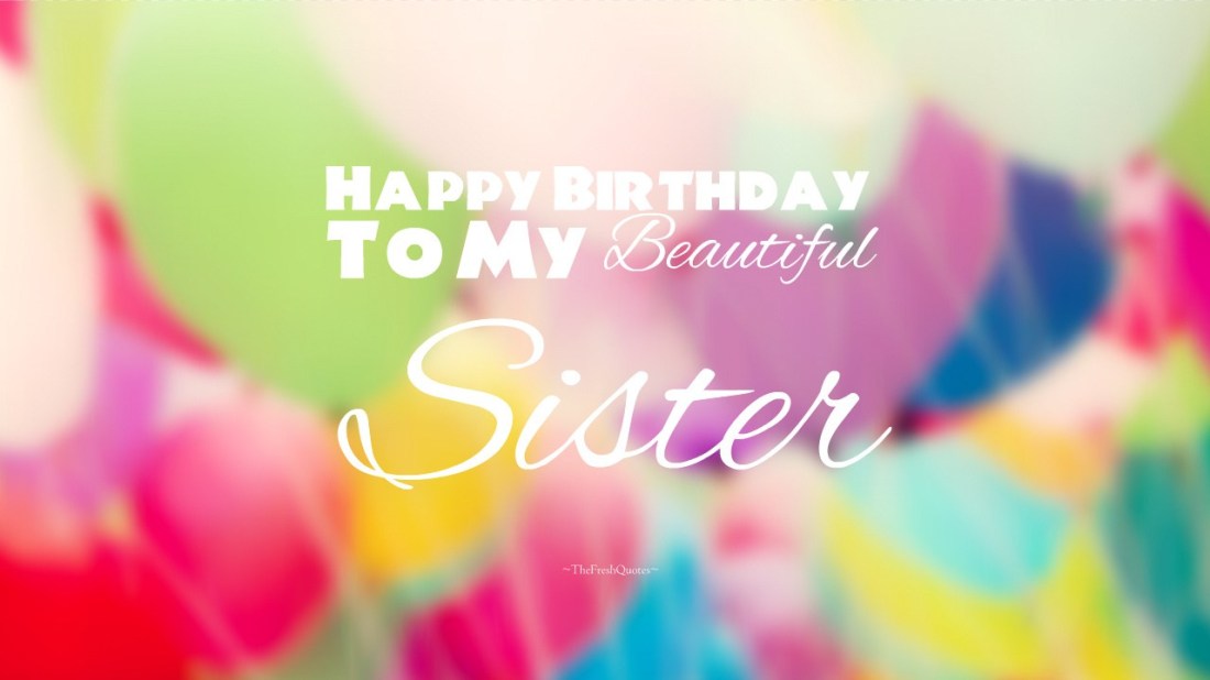 Happy Birthday Images for Sister